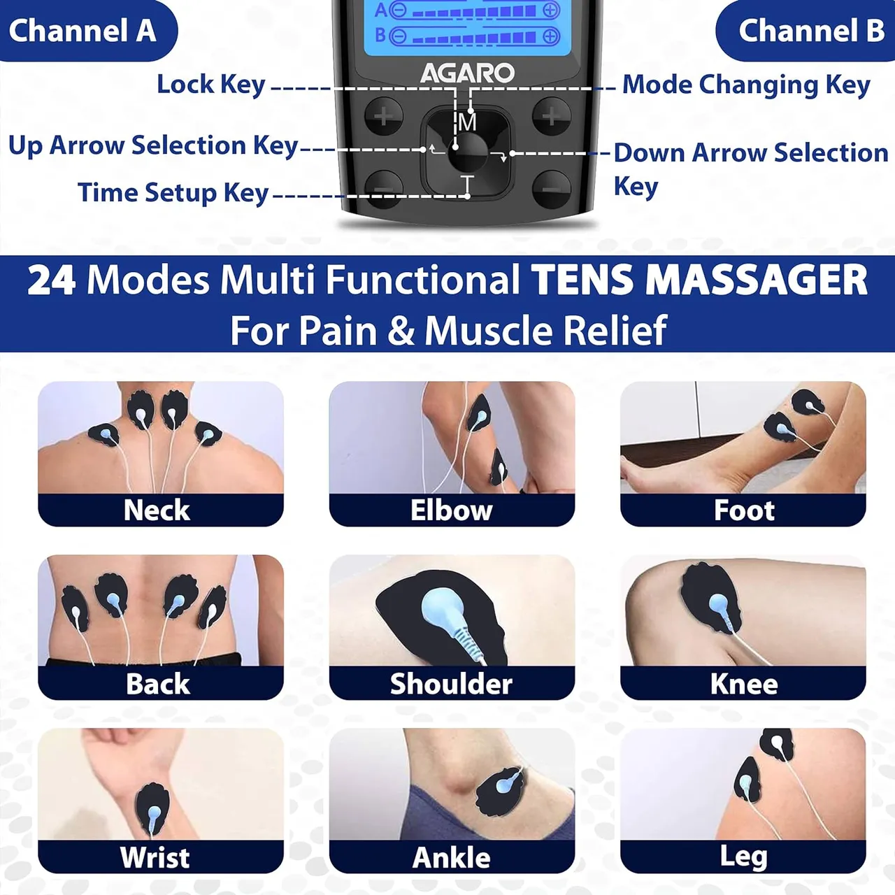 Dual Channel Tens Massager